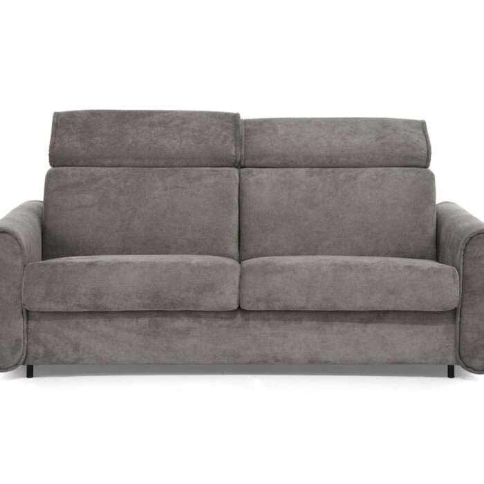 Sofa Calvarso — tapicerowana sofa rozkładana 140/160/180 cm z funkcją spania i pojemnikiem Sofa Calvarso — tapicerowana sofa rozkładana 140/160/180 cm z funkcją spania i pojemnikiem